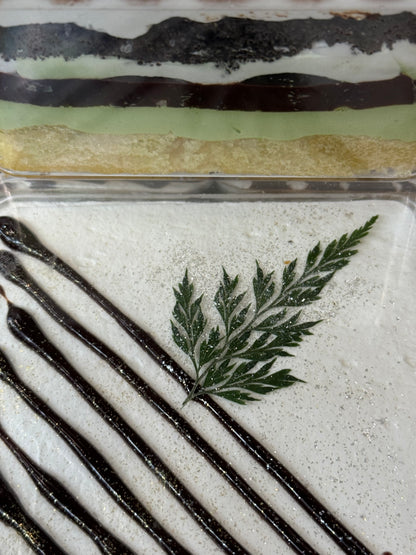 Dark Chocolate Pistachio Cloud Cake