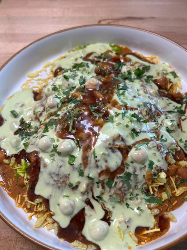 Samosa Chaat  at Ammi's _ Vegetable, Chicken, or Beef