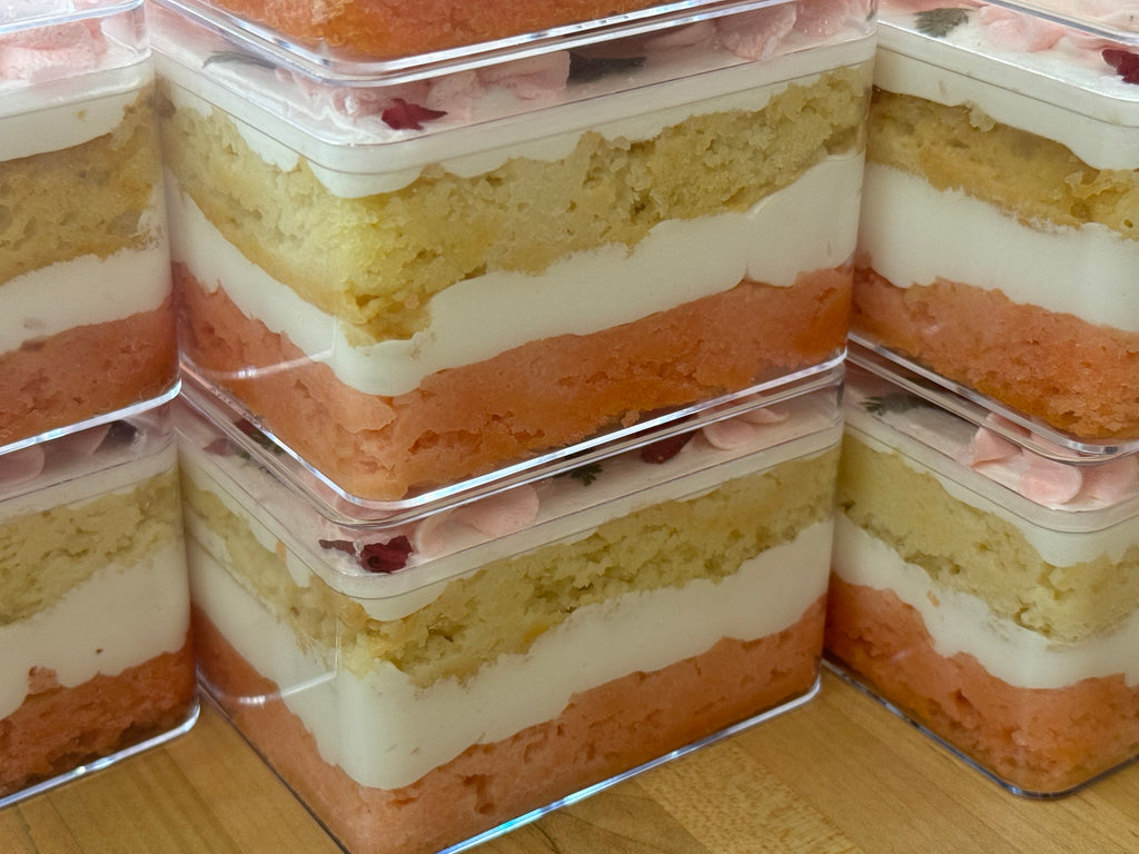 Lychee Rose Milk Cake