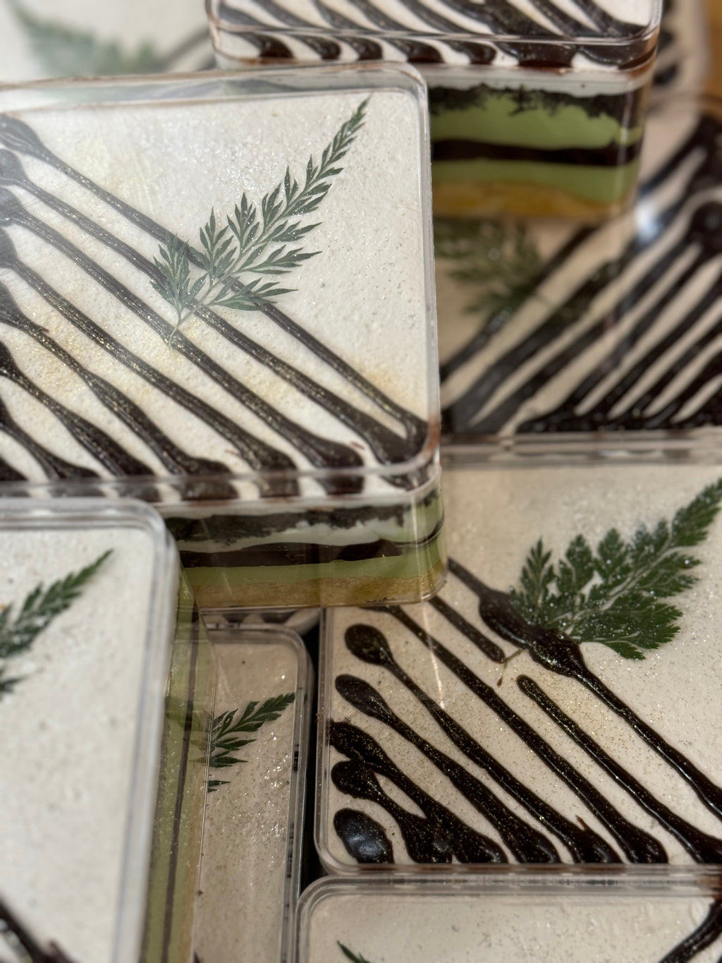 Dark Chocolate Pistachio Cloud Cake