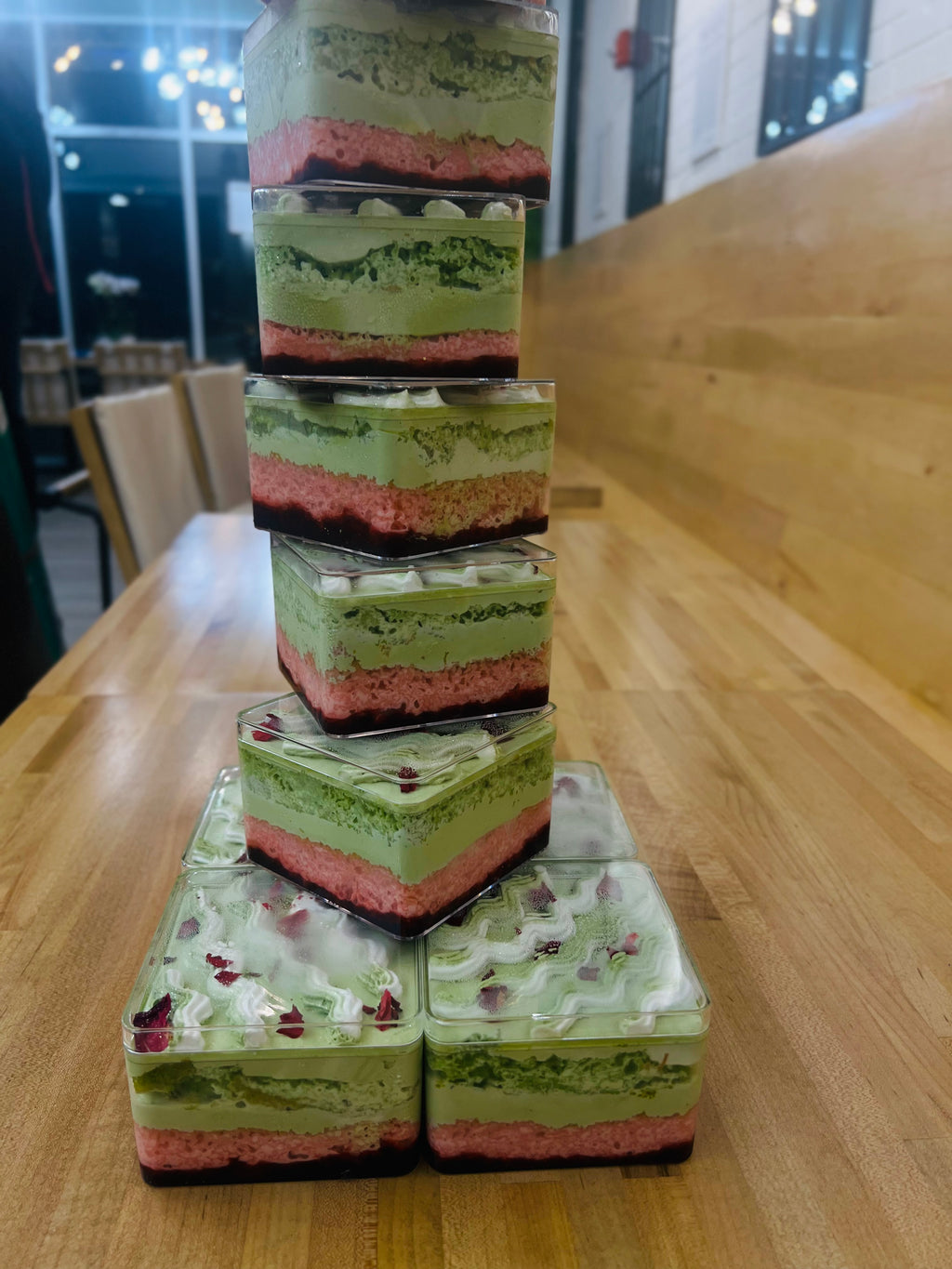 Pistachio Rose Milk Cake