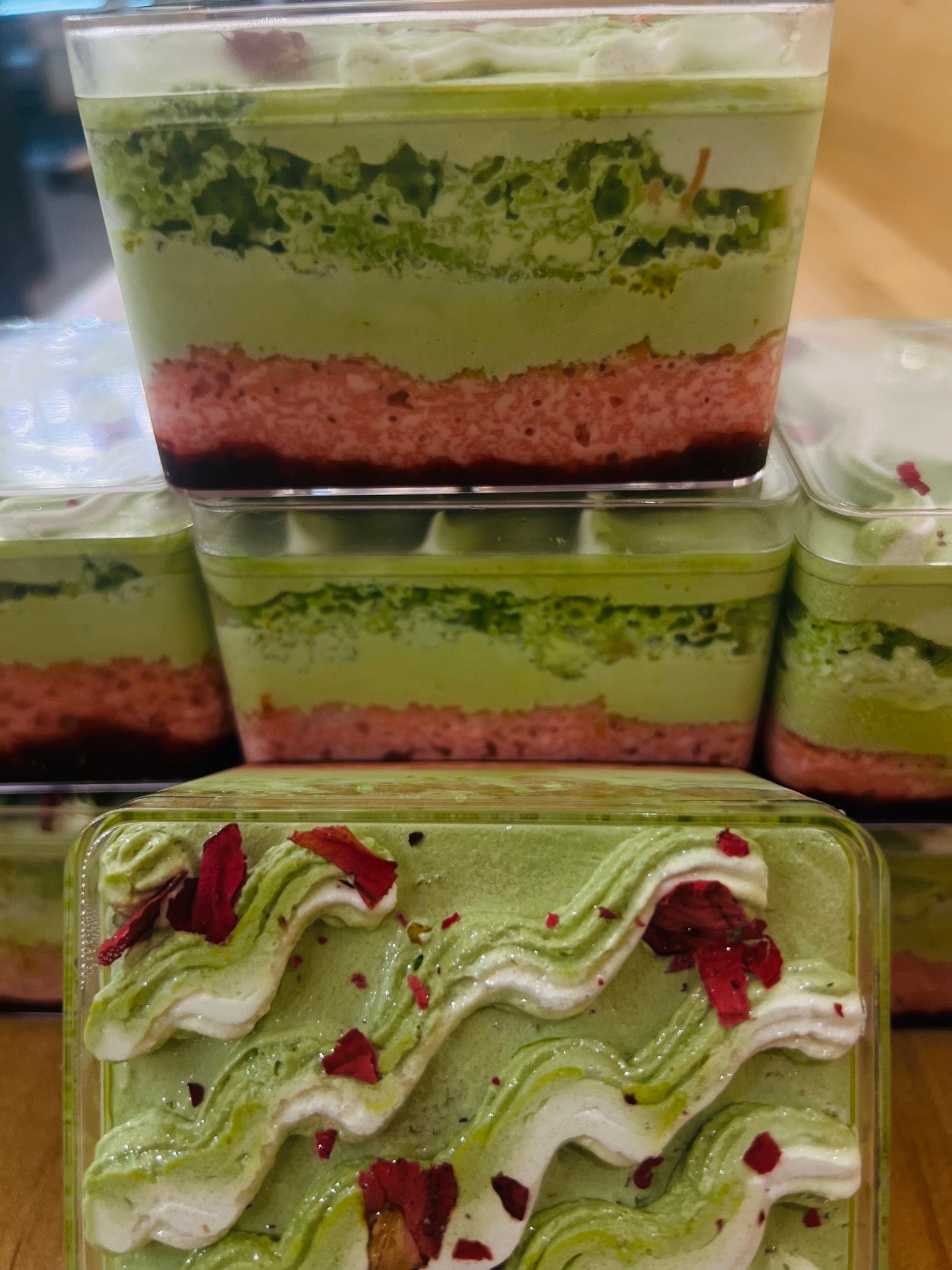 Pistachio Rose Milk Cake