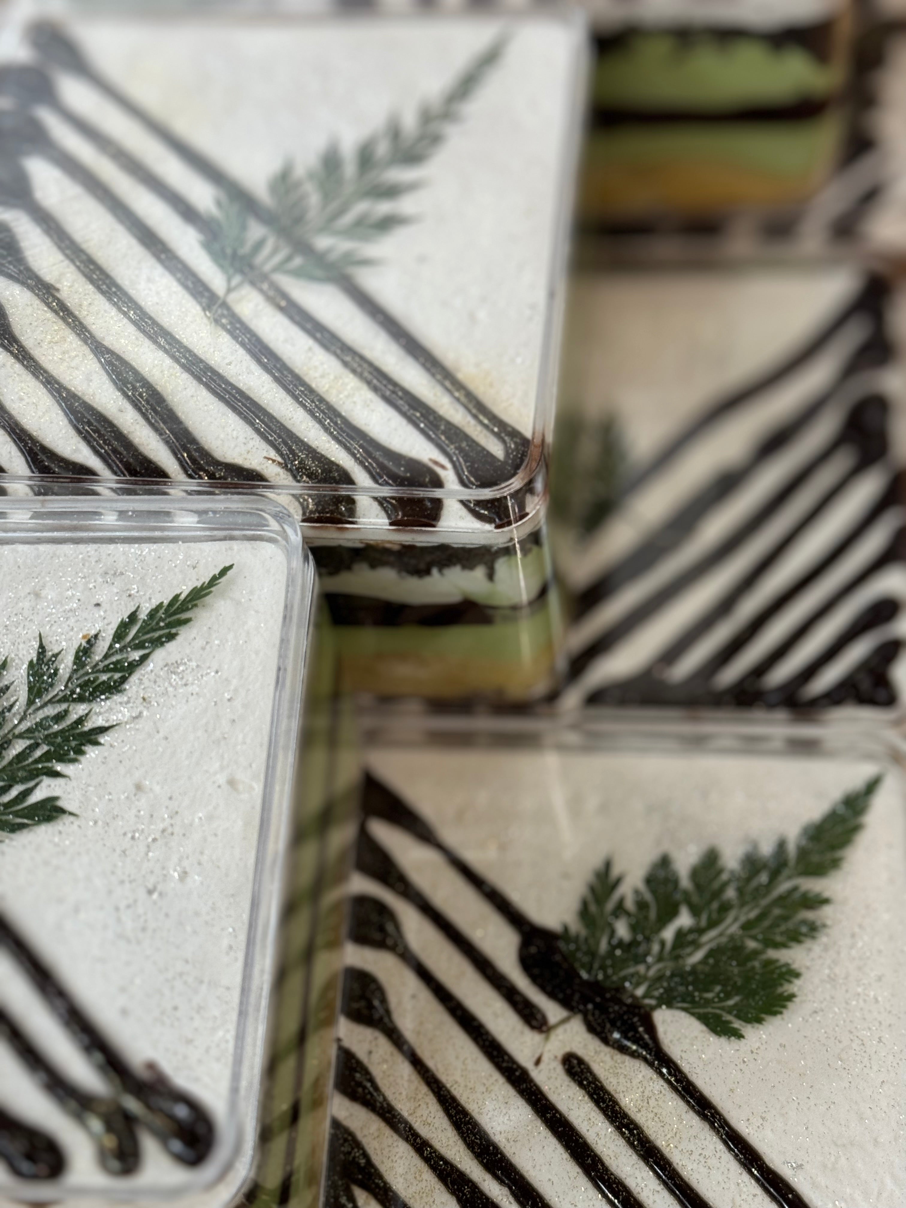 Dark Chocolate Pistachio Cloud Cake