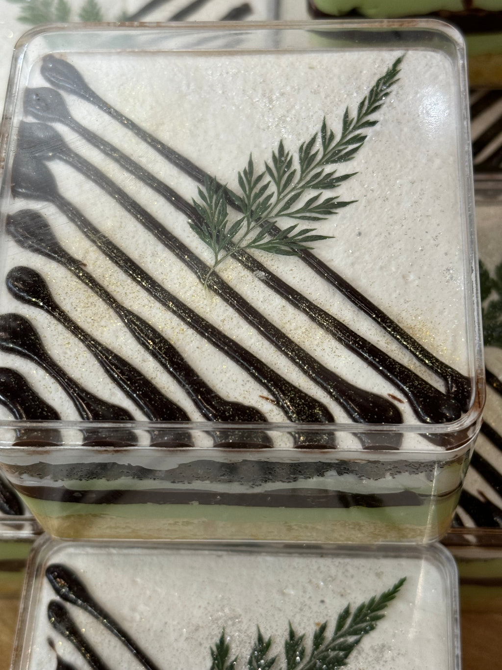 Dark Chocolate Pistachio Cloud Cake