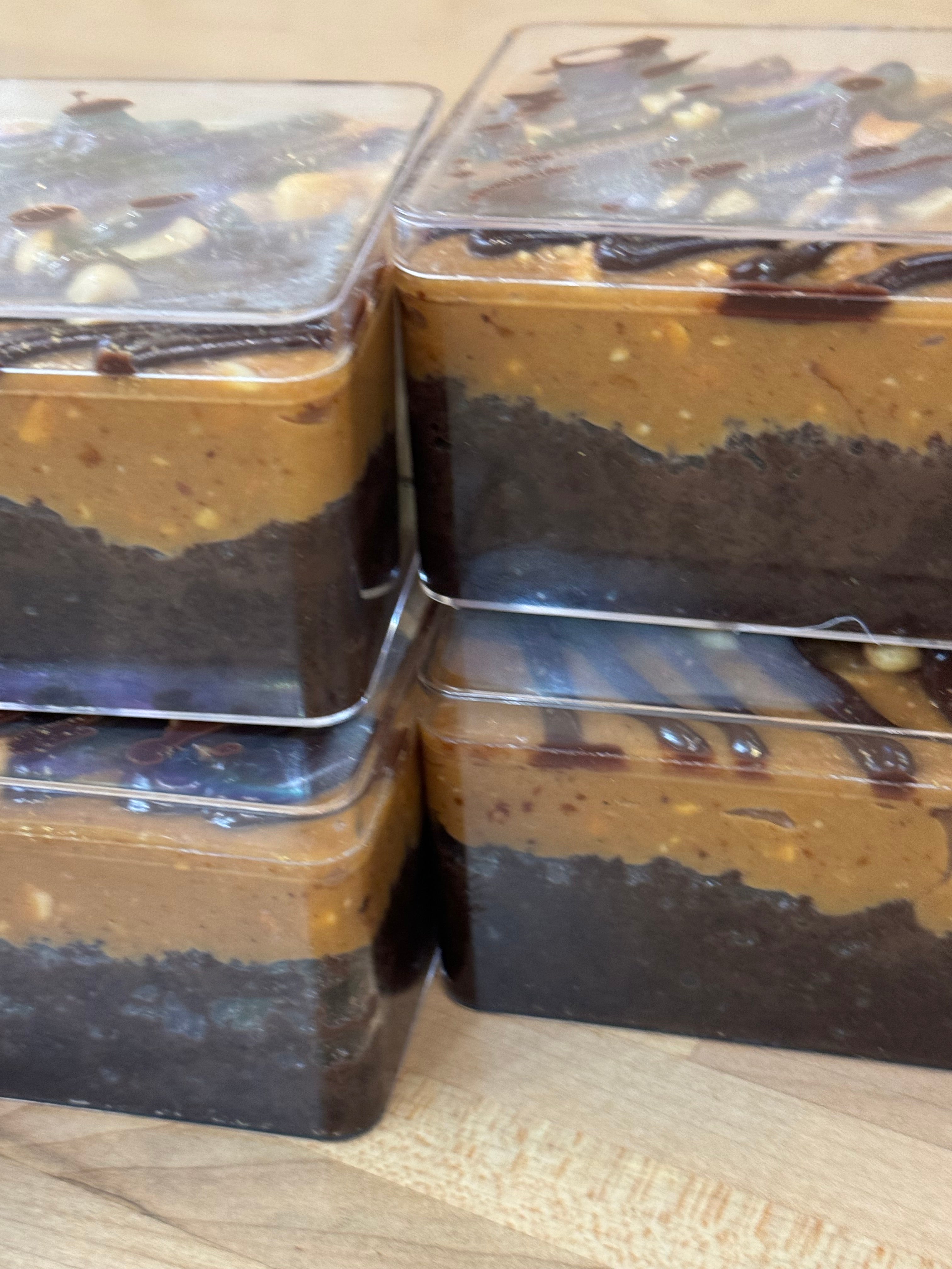 Midnight Caramel Crunch Milk Cake