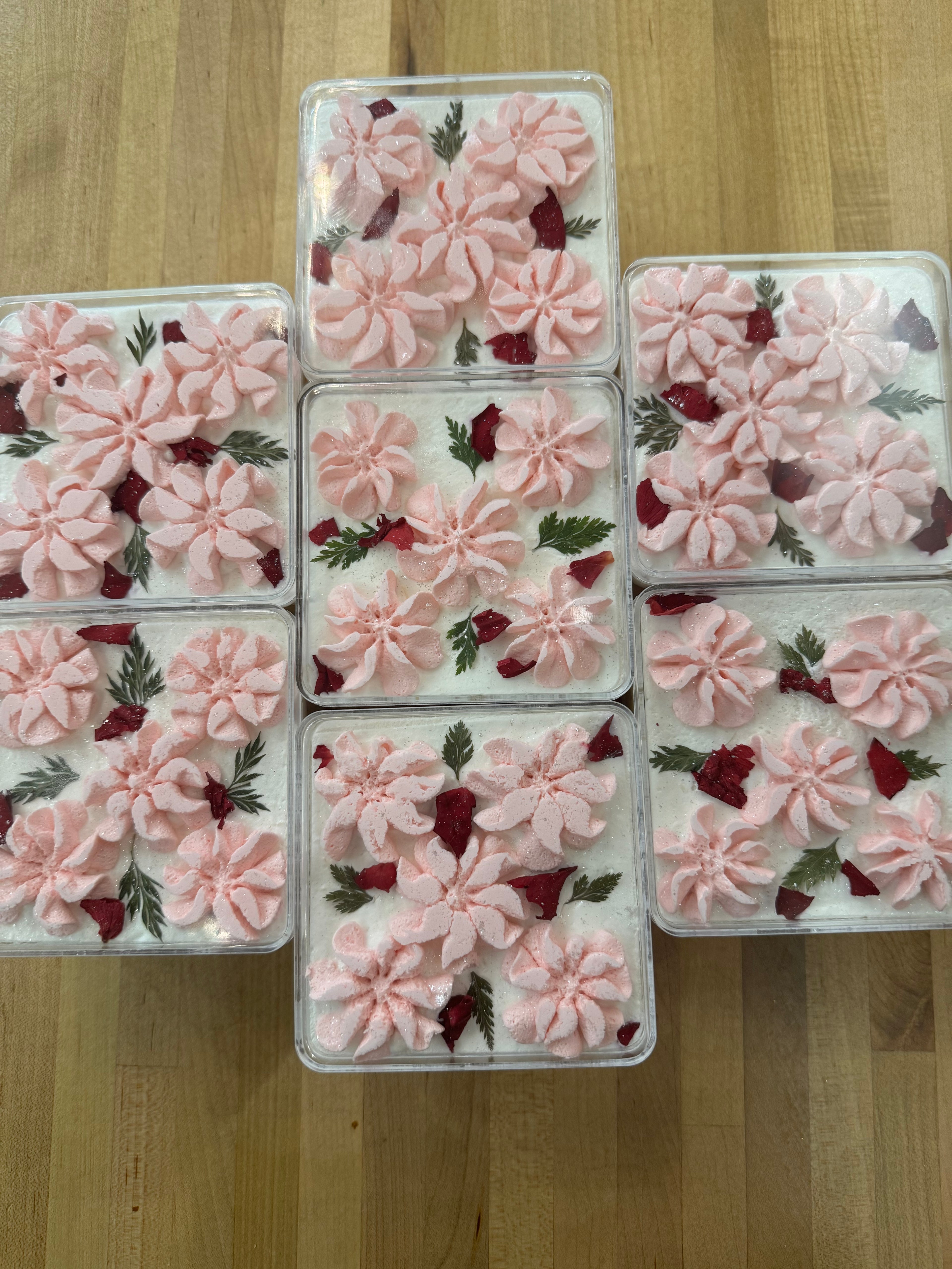 Lychee Rose Milk Cake