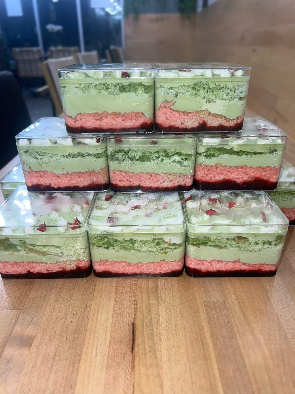 Pistachio Rose Milk Cake