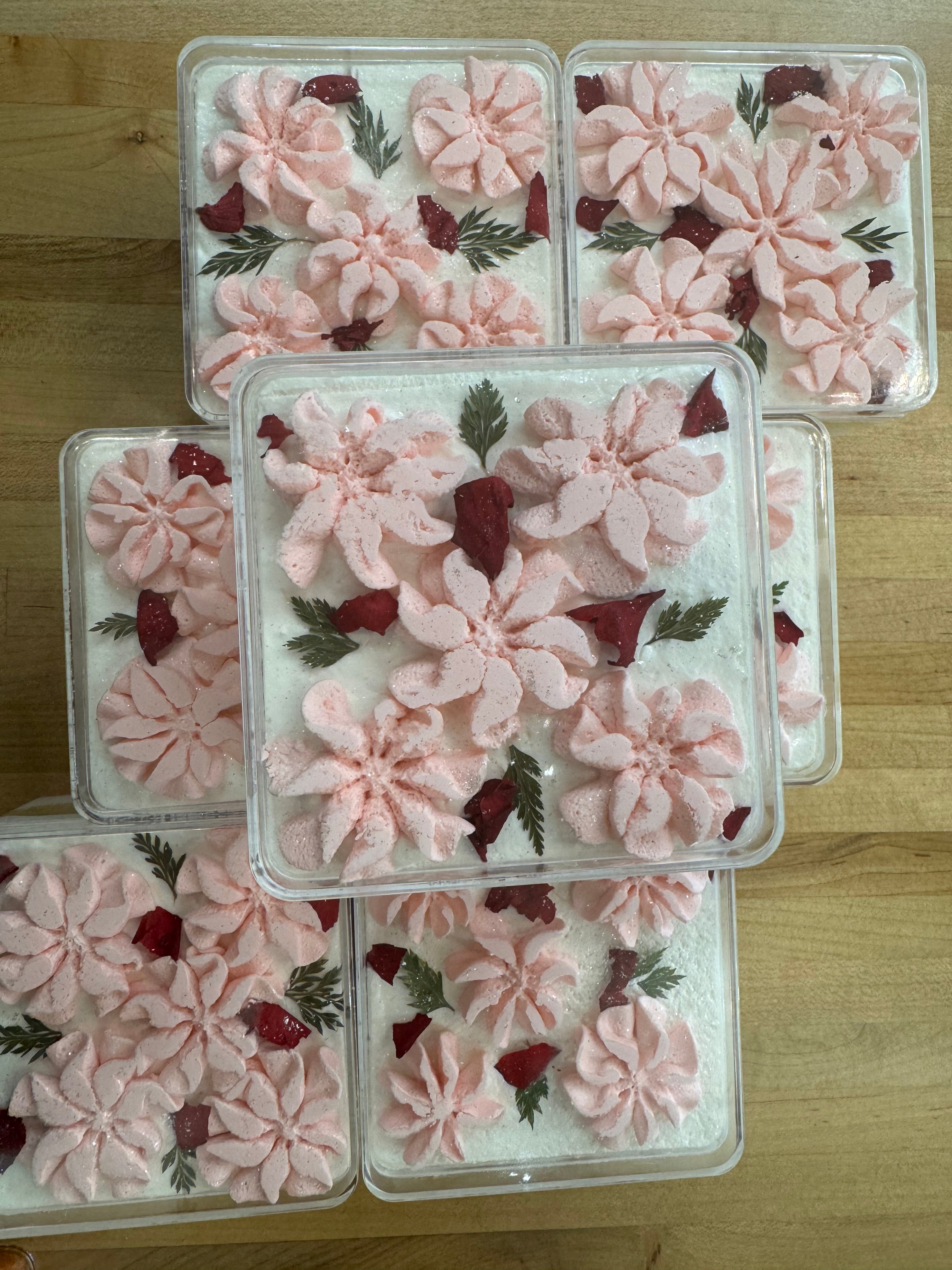 Lychee Rose Milk Cake