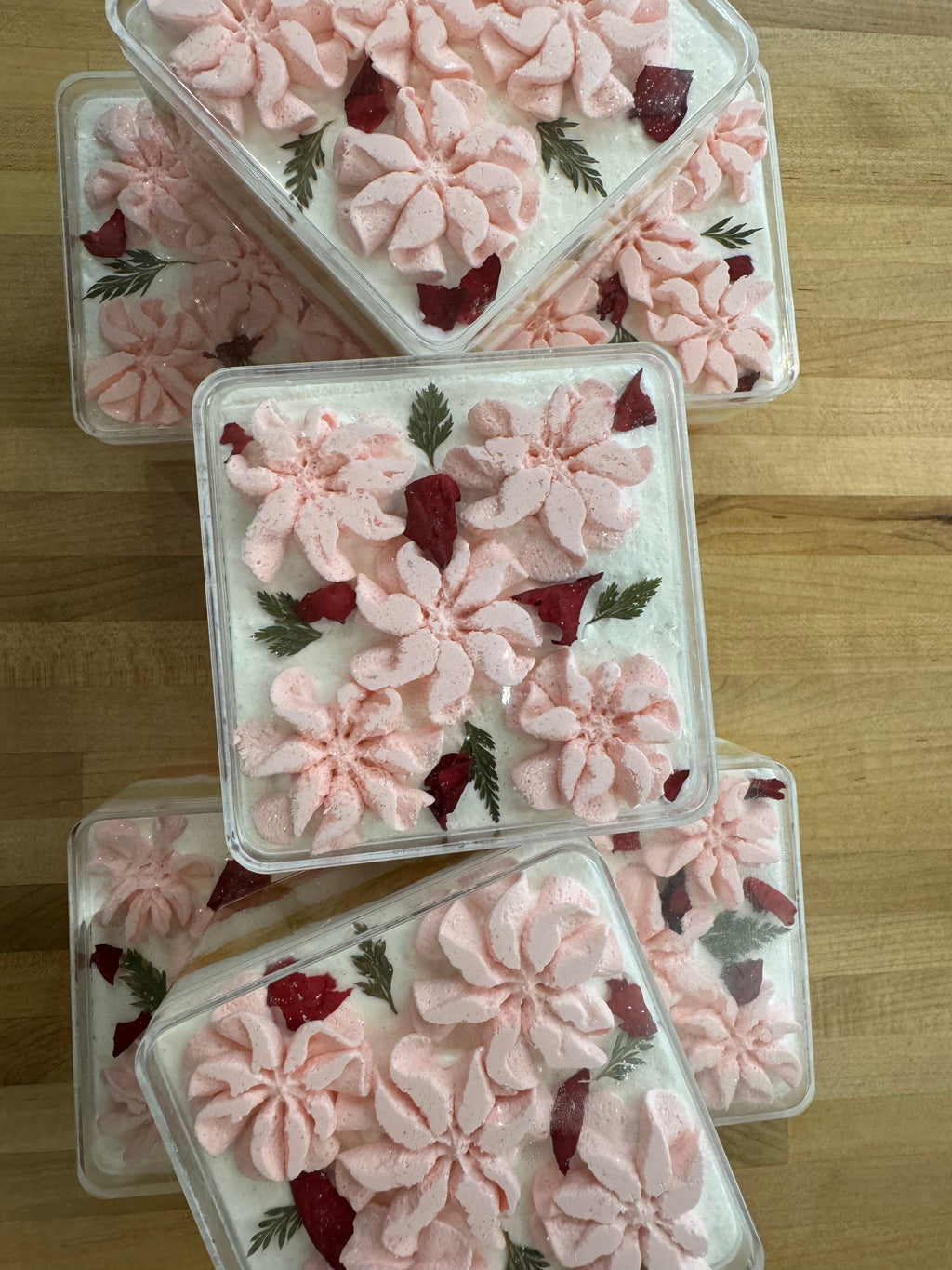 Lychee Rose Milk Cake