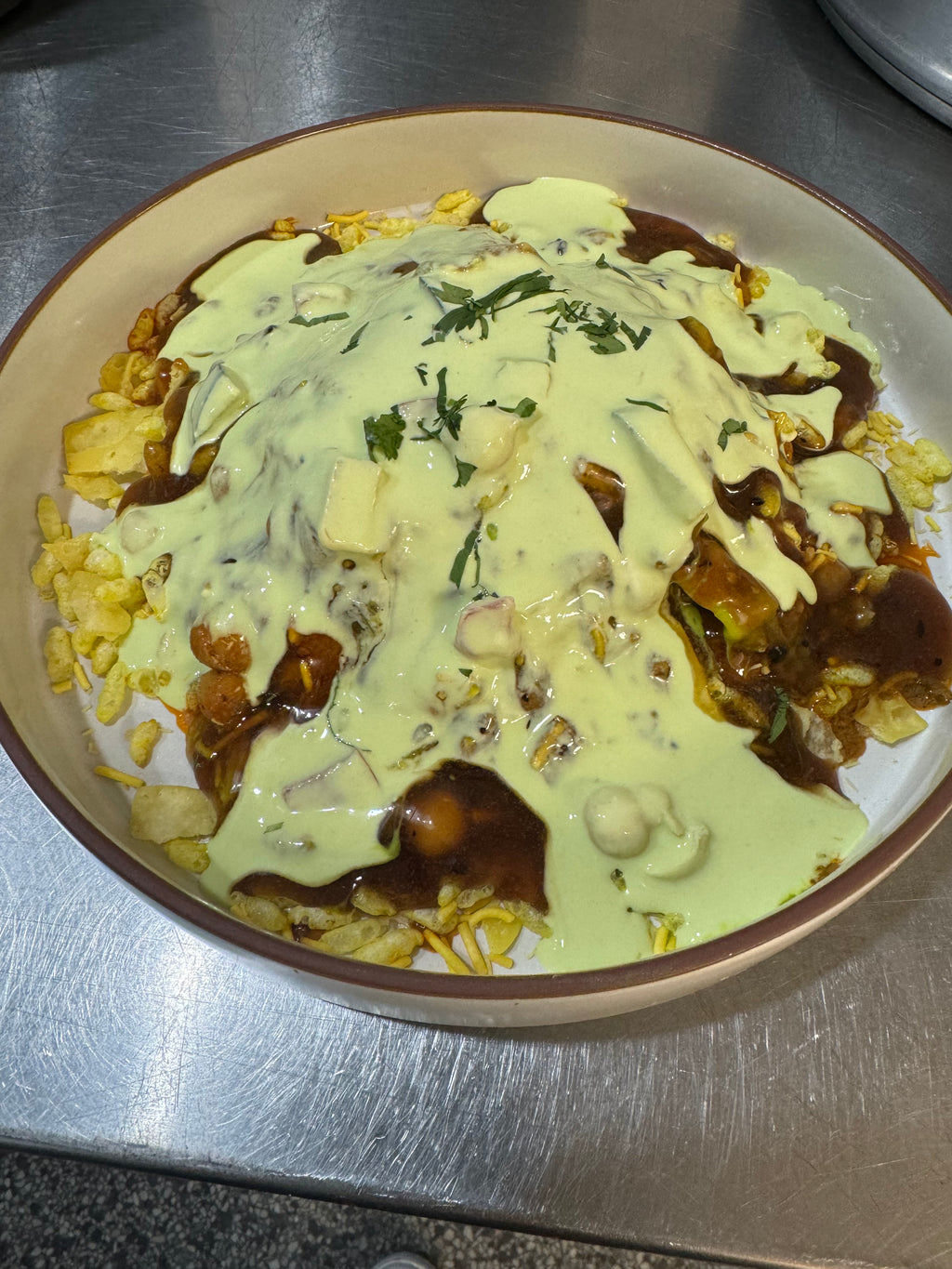 Samosa Chaat  at Ammi's _ Vegetable, Chicken, or Beef