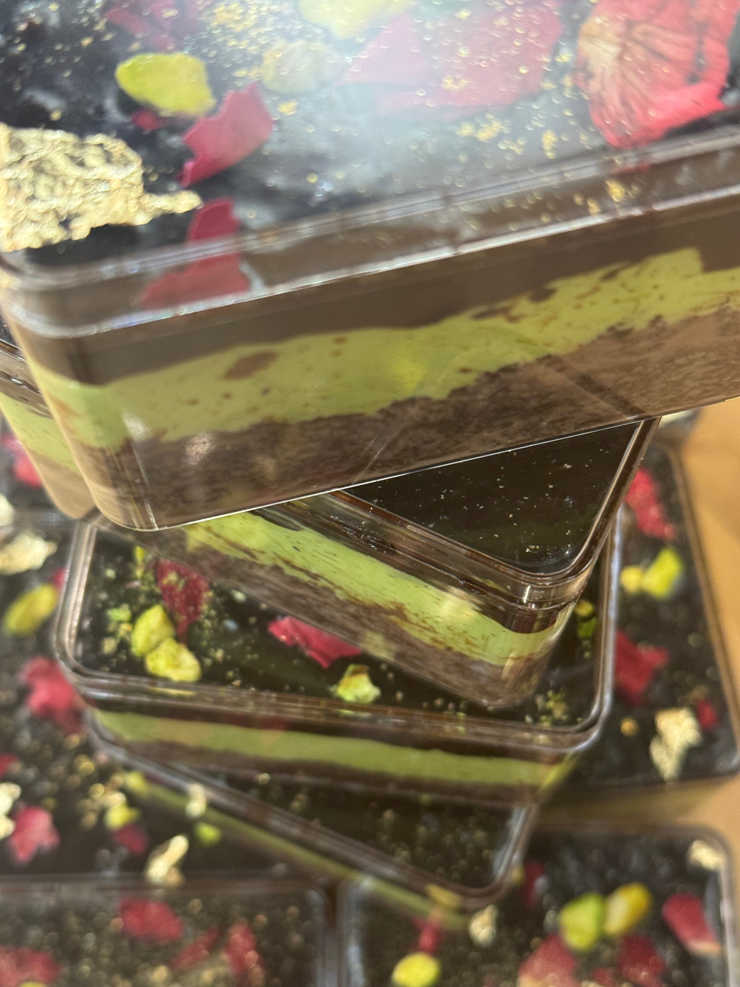 Dubai Chocolate Cloud Cake