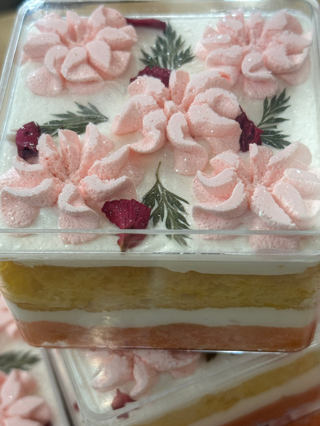 Lychee Rose Milk Cake