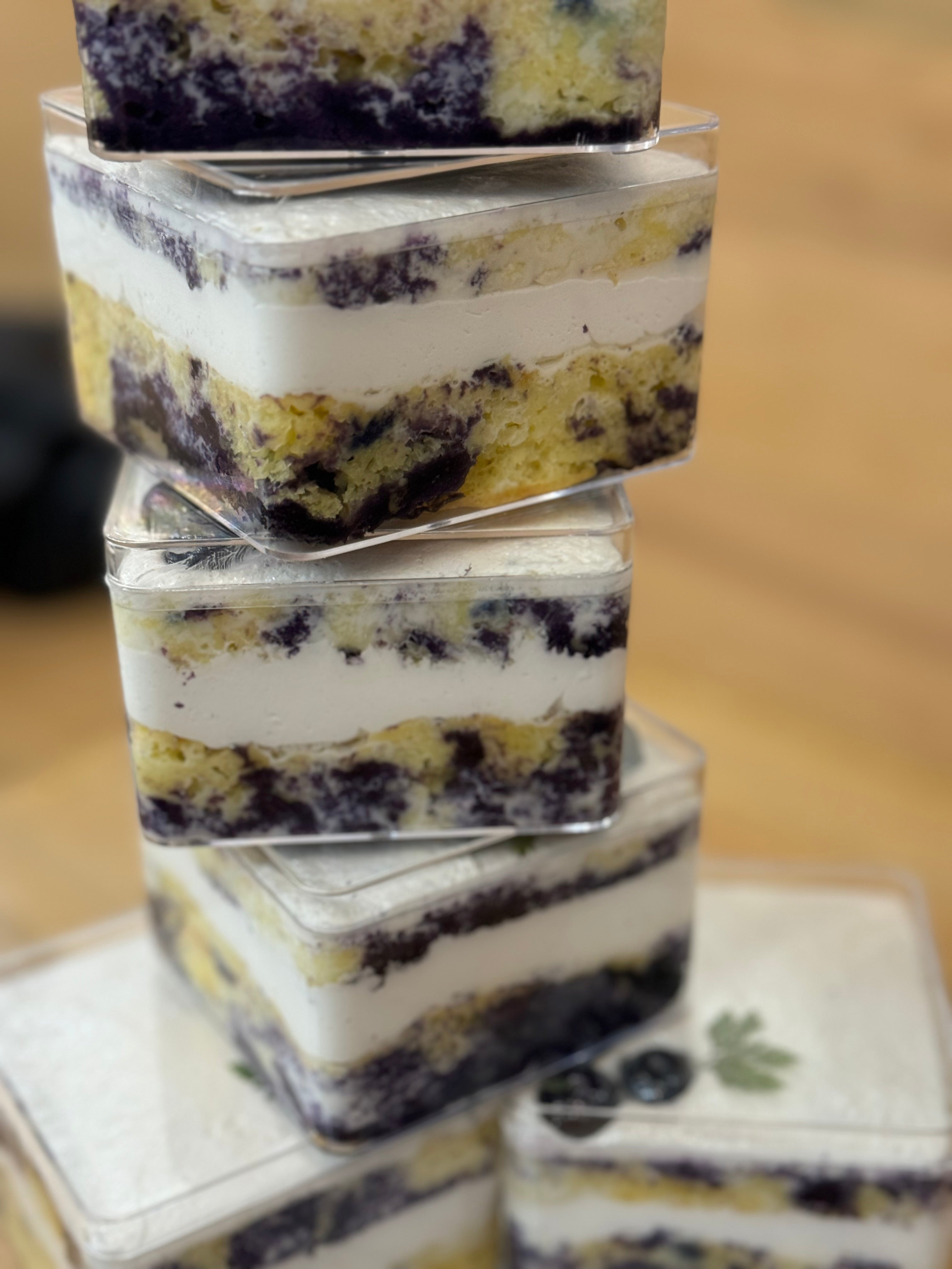 Blueberry Lemonade Milk Cake