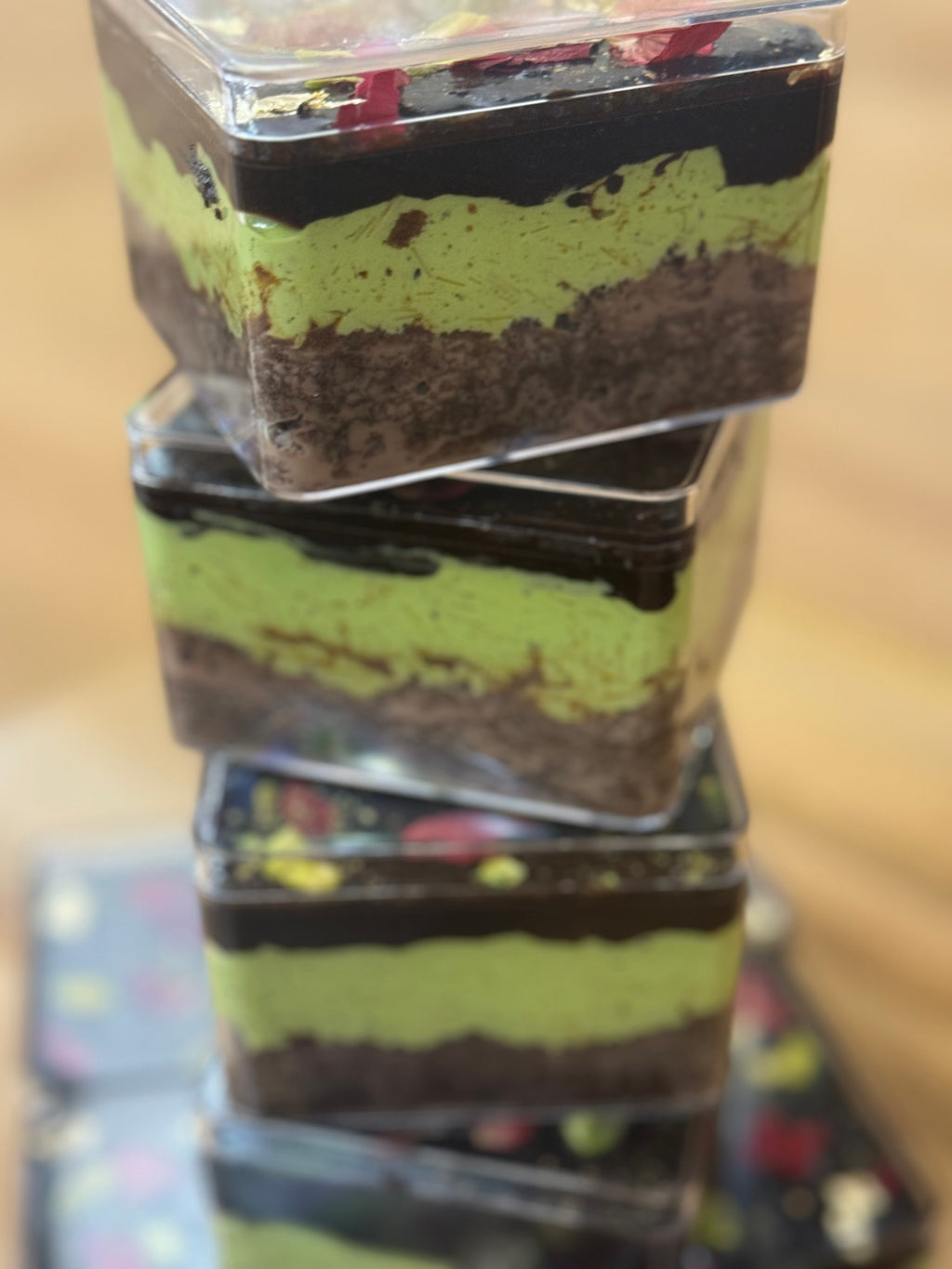 Dubai Chocolate Cloud Cake