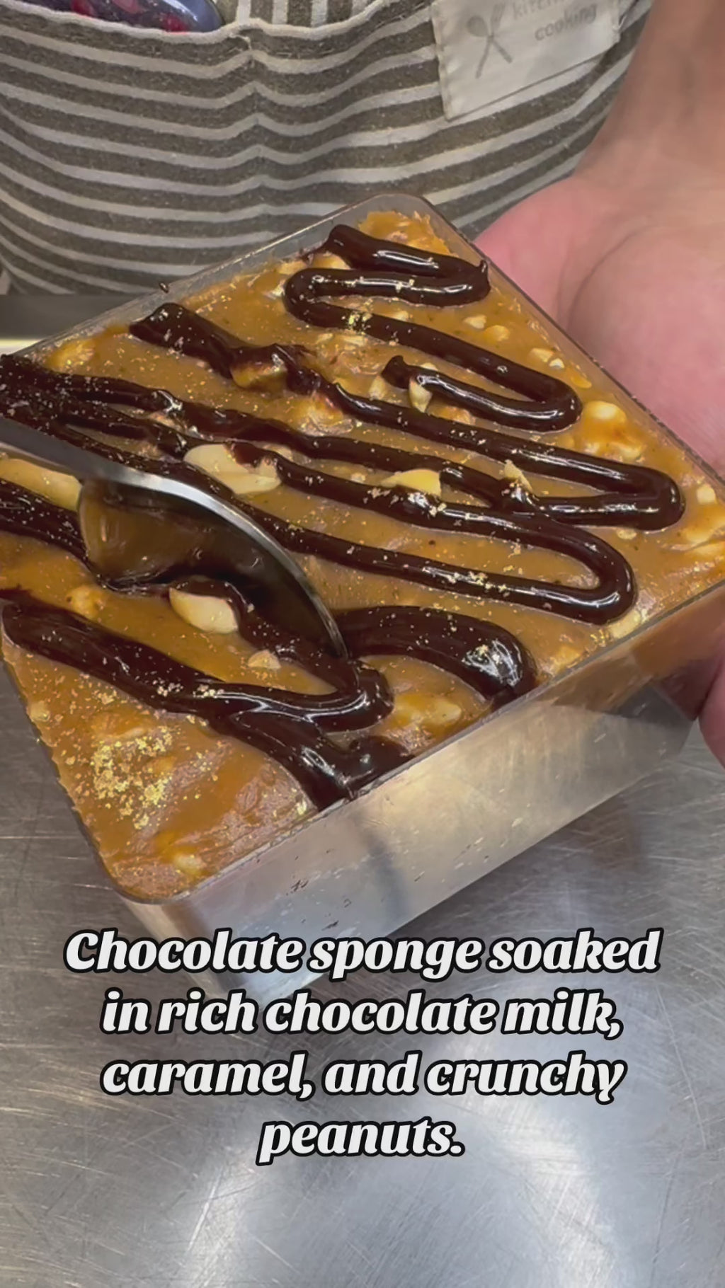 Midnight Caramel Crunch Milk Cake