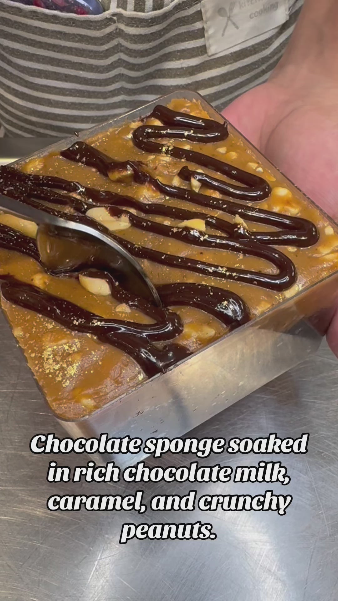 Midnight Caramel Crunch Milk Cake