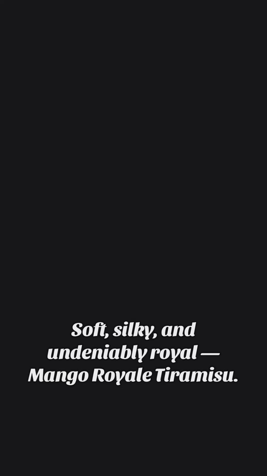 Golden Mango Tiramisu